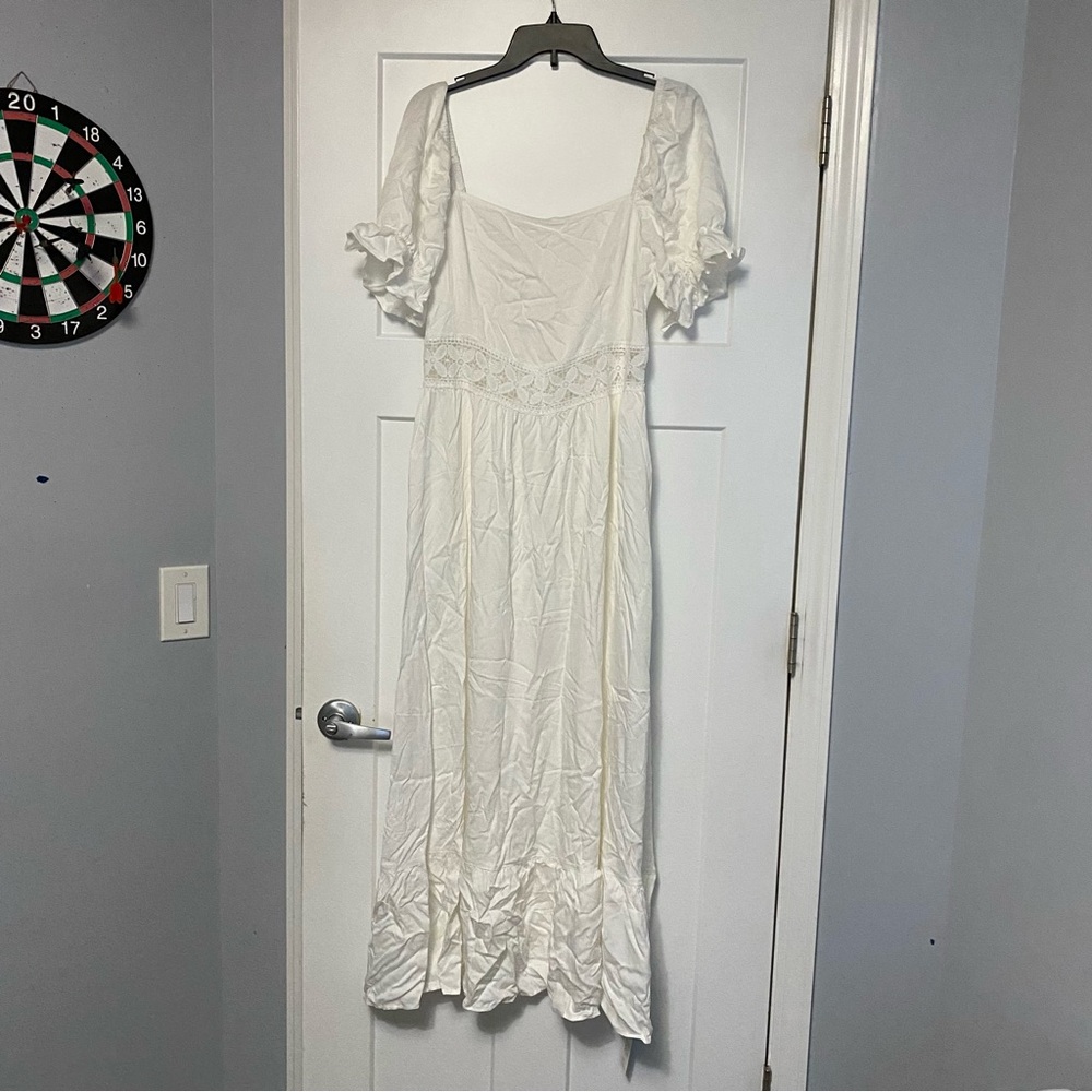 White Lace Maxi Dress